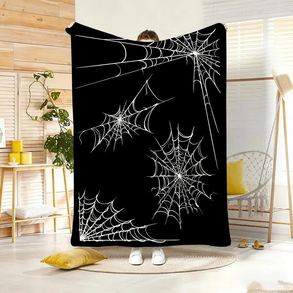 Spiderweb Flannel Throw Blanket — view 10
