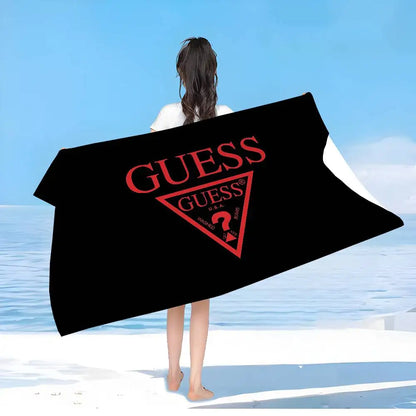 Fashion G-Guess-s Bath Towel Microfiber Soft Water Absorbing Breathable For Girl Kids Decorative Cartoon Beach Towel