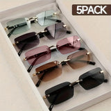 Rimless Fashion Sunglasses Set — view 4