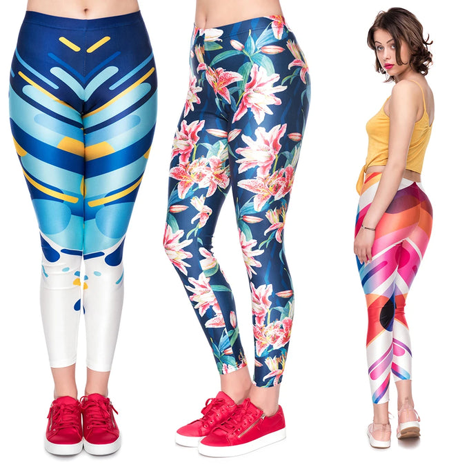Women's Floral High-Waist Leggings — product image