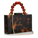 Acrylic Leopard Evening Clutch — view 9