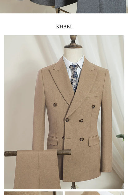 ST Cassy Elegant Man Suit 2 piece set Modern Wedding Party outfit Suits for Men Stylish Business office suit banquet attire