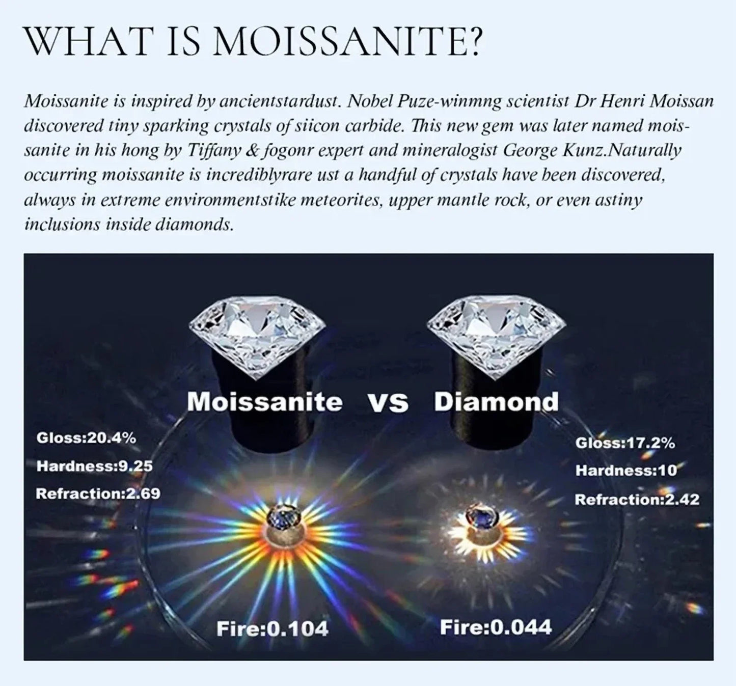 French light luxury 9999 24K real gold ring moissanite women's fashion versatile ring tail Accessories Wedding Jewelry