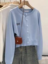 Embroidered Knit Cardigan