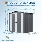Metal Garden Storage Shed — view 2