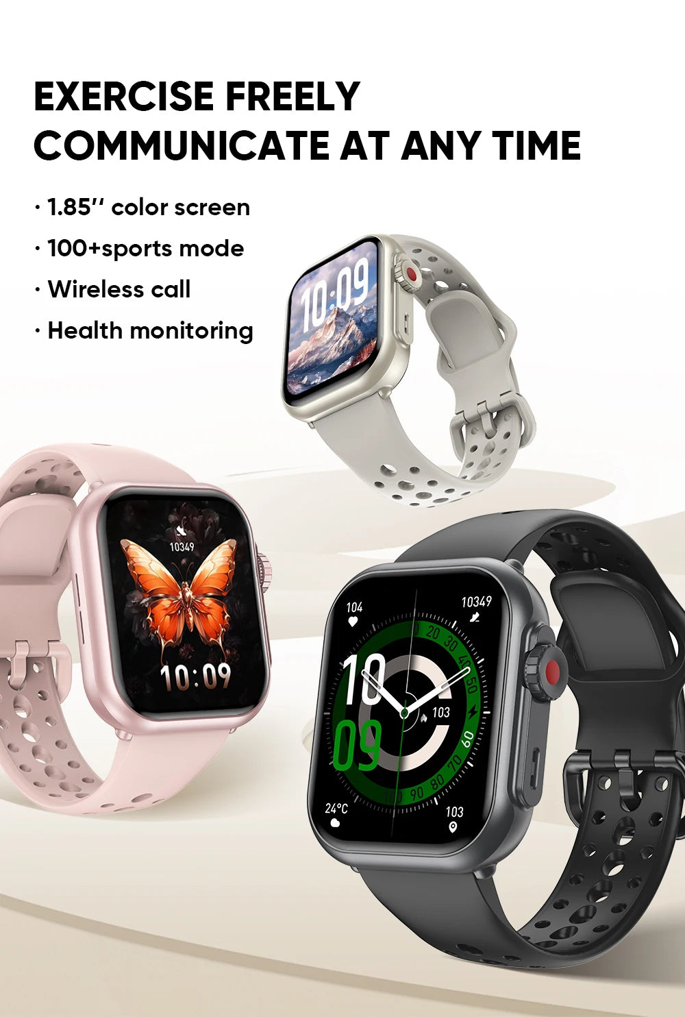 2026 Fashion Women Watch Ultra2 SE Smart Watches 1000mAh 1.85"AMOLED Full Touch Screen BT Call Smartwatch For Android IOS Ladies