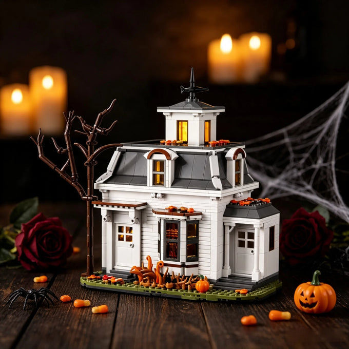 Spooky White Cottage Building Set — product image