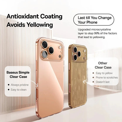 Baseus Clear Case For iPhone 17 Pro Max Soft TPU Case For iPhone 17 Air Anti-drop Ultra Thin Cover For iPhone 16 15 Pro Max Case
