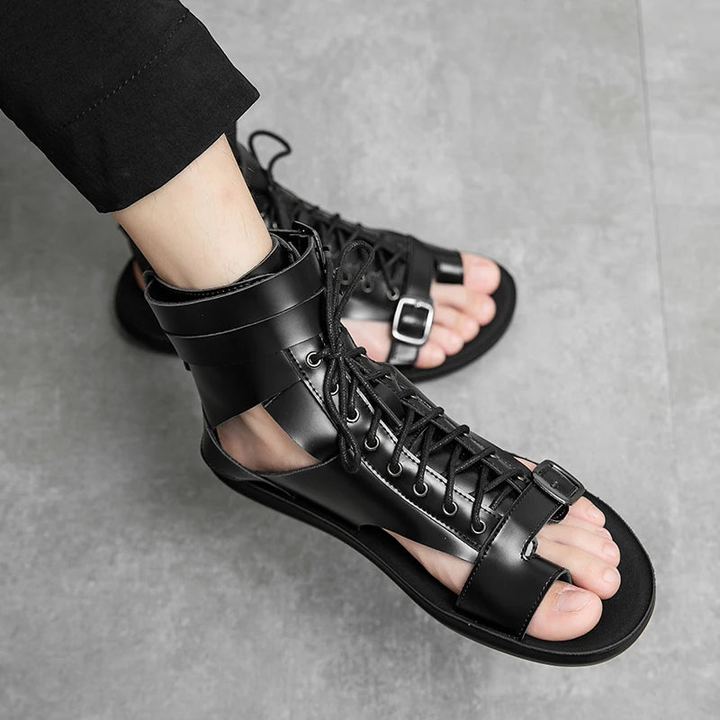 Men Trending Sandals Summer Outdoor Leisure Non-Slip Beach Luxury Sandals Fashion Breathable Brand Shoes Men Slippers
