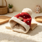 Kids' Reindeer & Snowflake Knit Hat — view 2