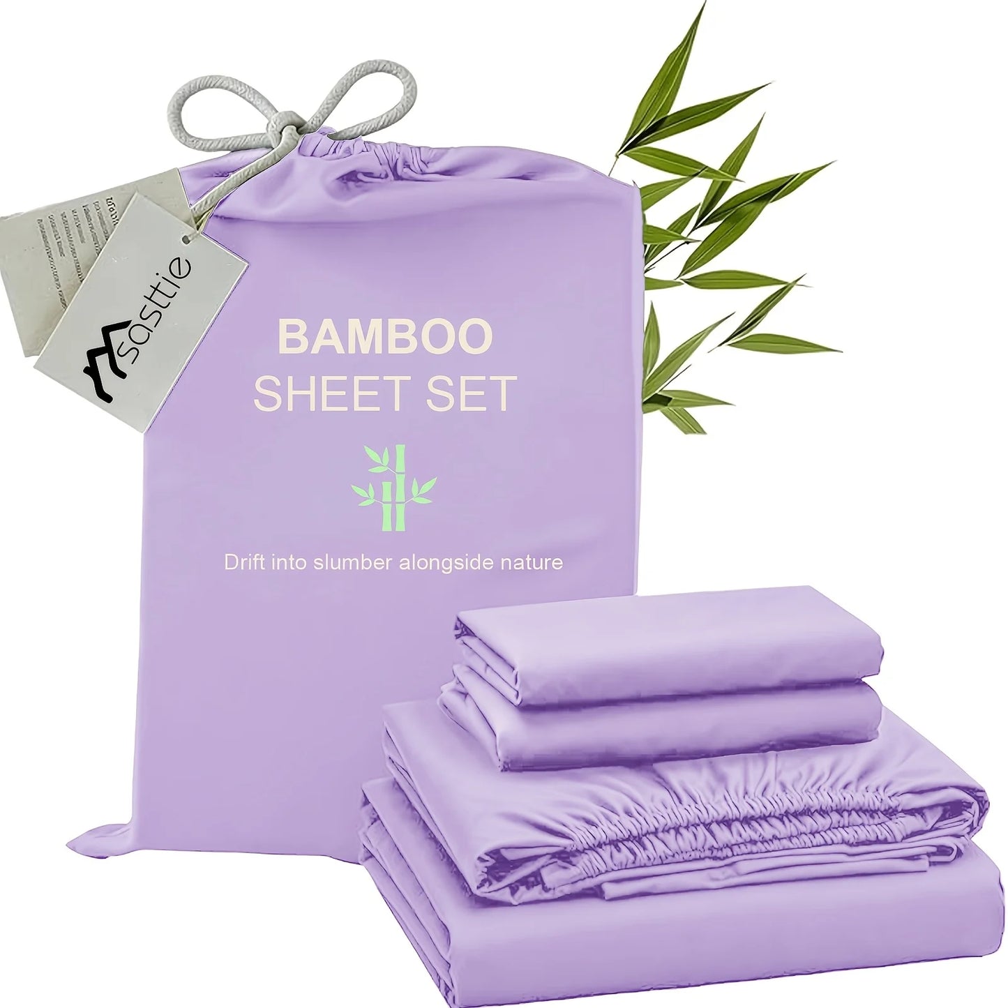 Cooling Bamboo Bed Sheet Set-Bamboo Bed Sheet-Ultra Soft & Breathable Daybed Set-Deep Pocket Up to 16" Hotel Soft Bedding-Perfect for Hot Sleepers Bamboo Bedding Sheets Set - Double Stitching, Lifetime Quality Promise
