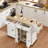 Rolling Kitchen Island with Drop Leaf — product image