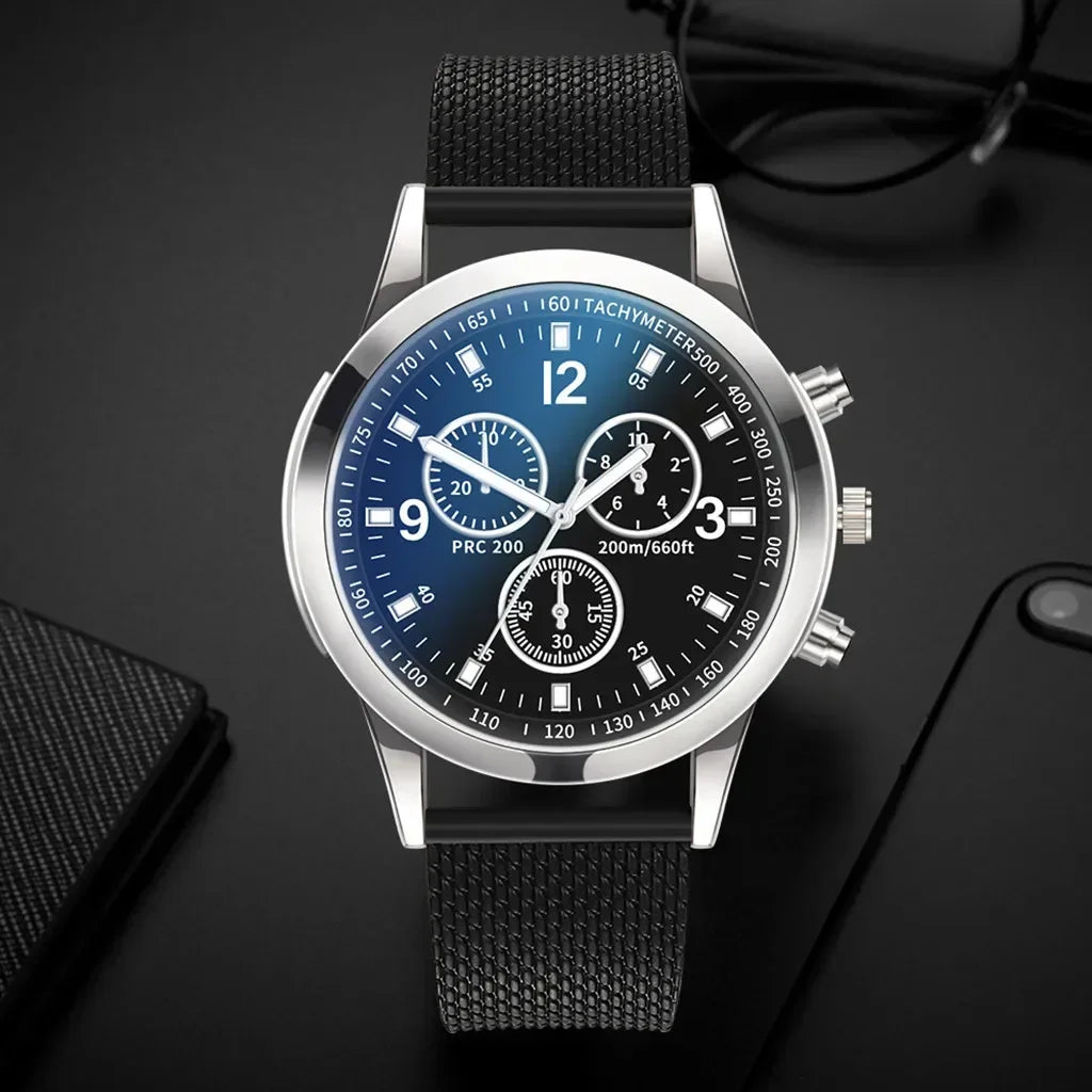 Luxury Quartz Watch for Men Stainless Steel Dial Casual Quartz Wristwatches Bracele Watch Relogio Masculino Часы Мужские