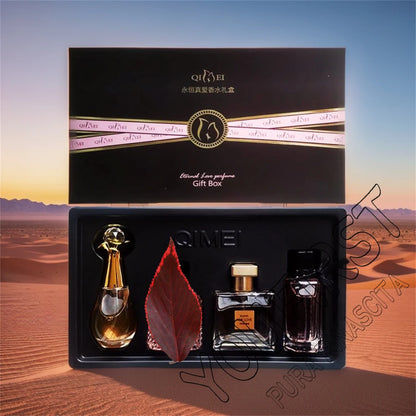 Luxury Brand Perfume Women Eau De Parfum Femme Gift Box 4Pcs Set 100ml Perfumes De Mujer Fresh Natural Floral Fruity Scent Spray