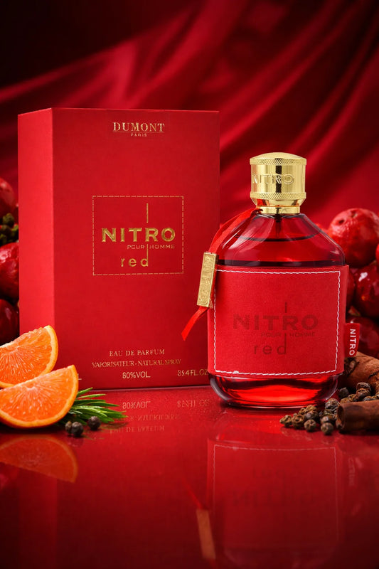 Dumont Nitro Red EDP 100ml Unisex Perfume Fresh Fruity Woody Long Lasting Luxury Scent 3.4oz Vaporisateur Spray Buy Now Best New