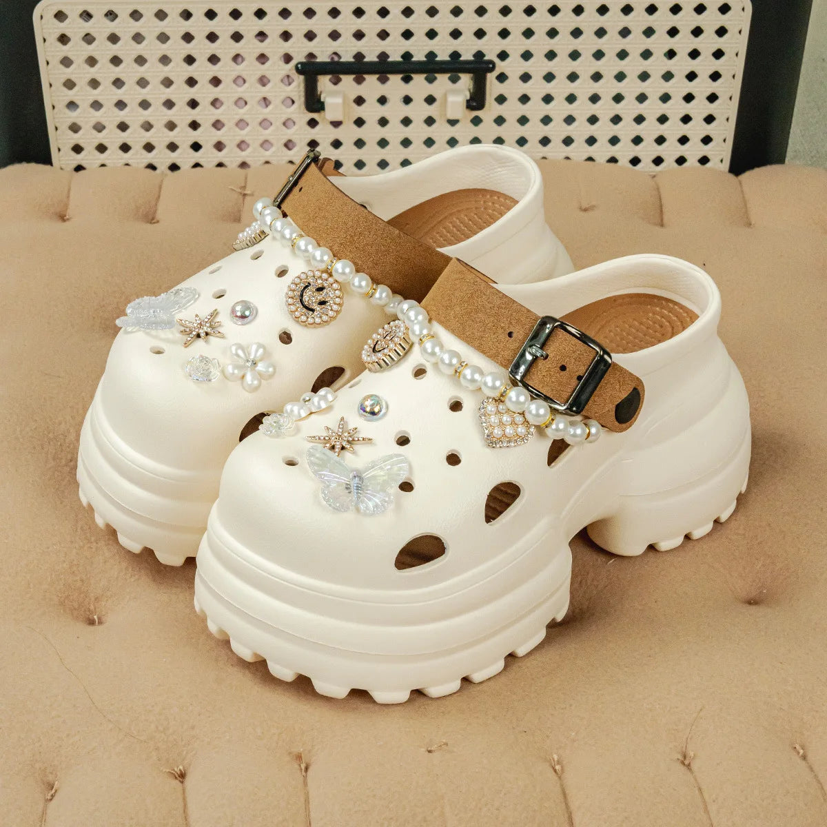 Women's Slippers 10CM High Platform Garden Fashion Clogs Shoes Women's Slippers Thick Bottom EVA Sandals Summer Girls Slippers