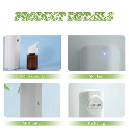 Plug in Wall Fragrance Diffuser Waterless Smart Flavoring Diffuser For Essential Oils Home Room Fragrance Scent Air Machine