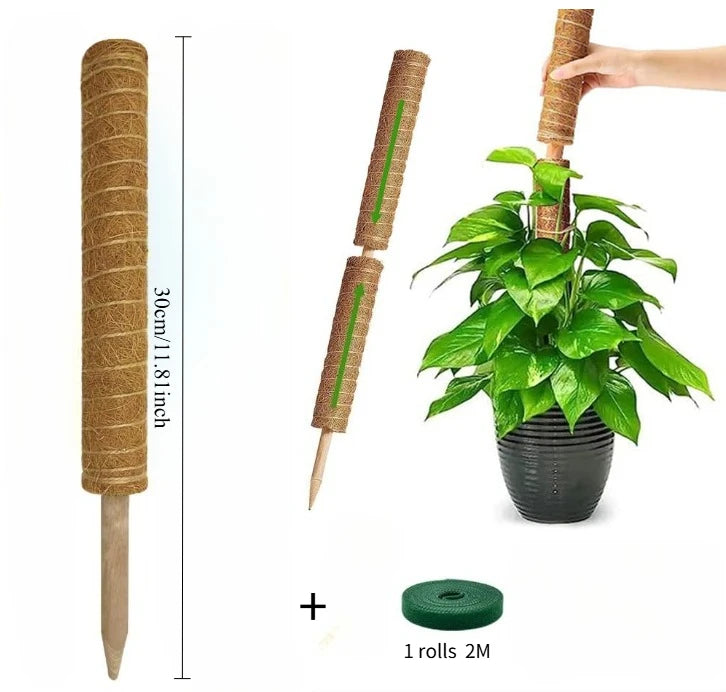Bendable Moss Pole, Plants Climbing Support Extension Pole, Monstera Palm Vines Soporte Stakes, Garden Potted Plant Accessories