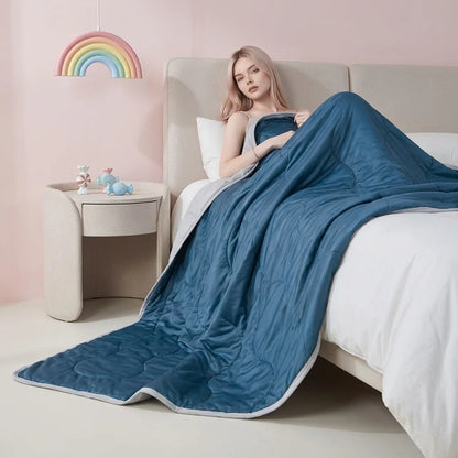 Cooling Blanket for Hot Sleepers Summer Cool Thin Quilt Lightweight Breathable Soft Comforter for Bed Couch