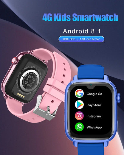 Wonlex KT34 Children's Smart Watch 4G WiFi Video Call Kids Watch GPS Tracker Google Store APP Download Kids SmartWatch WhatsApp
