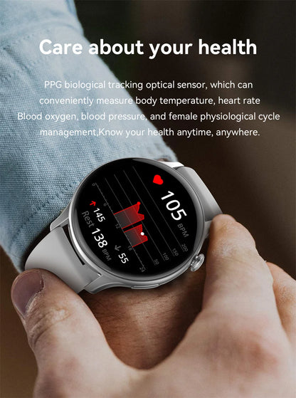 2026 NFC Smart Watch Amoled HD GPS Track Sports Heart Rate Bluetooth Call Waterproof Ladies Women Smartwatch For Women's Gift