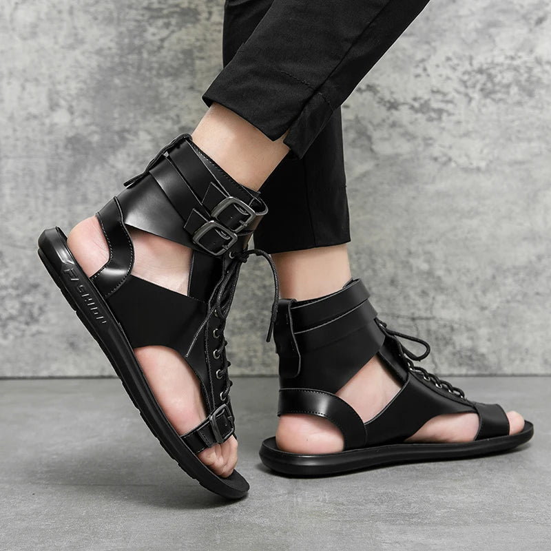 Men Trending Sandals Summer Outdoor Leisure Non-Slip Beach Luxury Sandals Fashion Breathable Brand Shoes Men Slippers