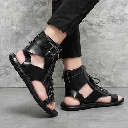 Men Trending Sandals Summer Outdoor Leisure Non-Slip Beach Luxury Sandals Fashion Breathable Brand Shoes Men Slippers