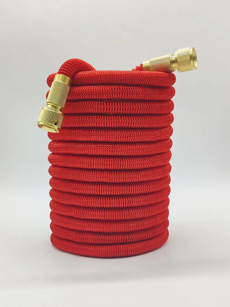 High Pressure Garden Water Hose Expandable Magic Flexible 2.5-30 Meters Sesame Granules Pipe Garden Farm Irrigation Car Wash Gun