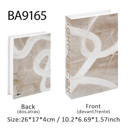 Open Luxury Fake Book Storage Box Home Decor Fashion Paris Decorative Books Interior Decoration Coffee Table Bedroom Ornaments