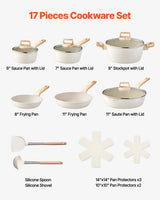 Nonstick Cookware Set with Pan Protectors — view 2