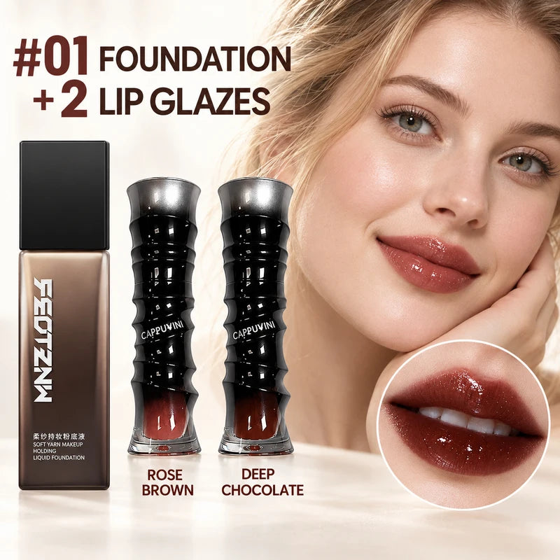 Foundation & Lip Gloss Set — 3 Pieces — view 9