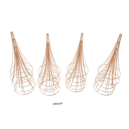 10pcs Golden Vase 80cm for Table Wedding, 31.5inch Metal Wedding Centerpieces Vase, Flower Road Lead Stand Stackable