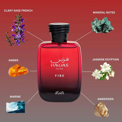 Ice for Men Eau de Parfum, 100ml(3.4 Oz), Premium Arabian Fragrance