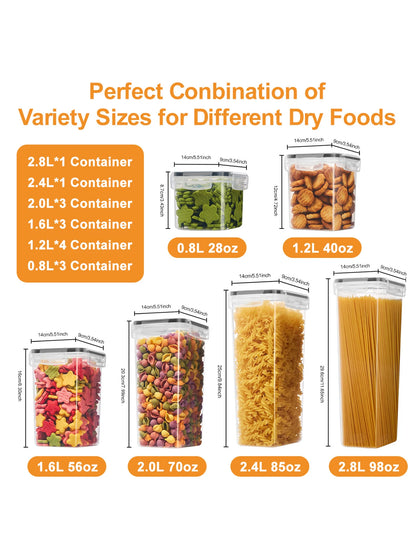 30pcs，storage and organization，labeled and marked airtight food storage containers and condiment jars - keep grains, flour