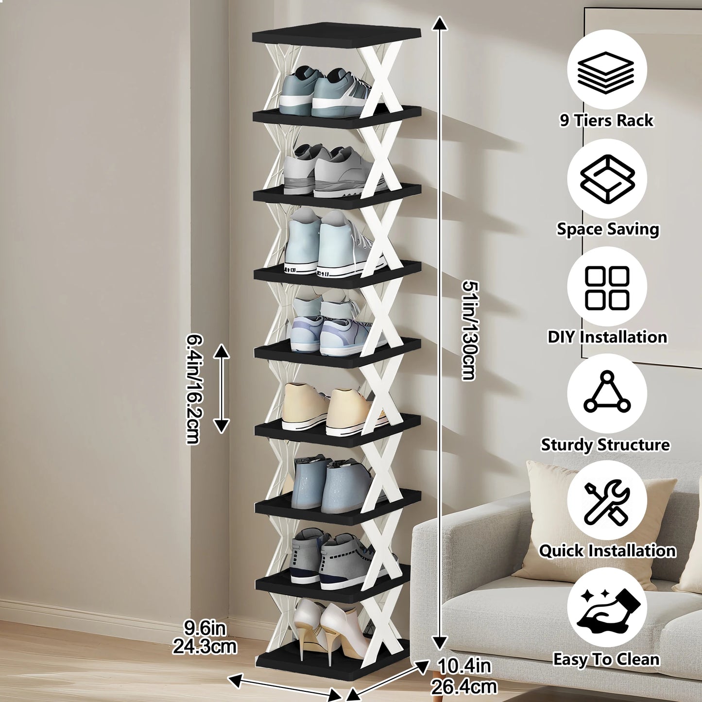 Shoe Rack Storage Organizer Detachable Shoe Racks Saves Family Household Rack Multi Layer Simple Shoes Shelf Color Cabinet