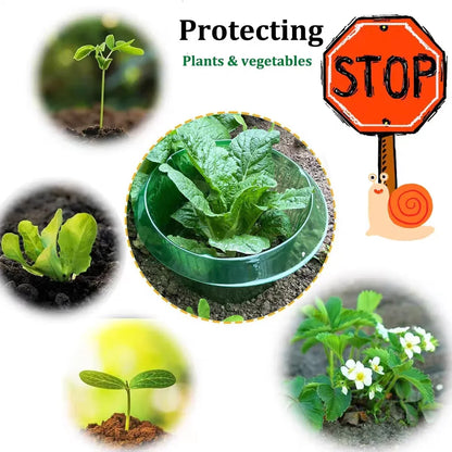 1/30pcs Plants Slug Protection Rings Green Planter Flower Pot Snail Vegetables Cover Reusable Pest Control Trapper Garden Tool
