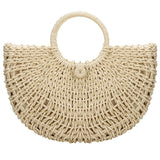 Woven Straw Top-Handle Tote — view 8