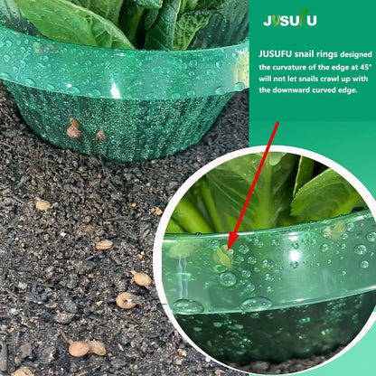 1/30pcs Plants Slug Protection Rings Green Planter Flower Pot Snail Vegetables Cover Reusable Pest Control Trapper Garden Tool