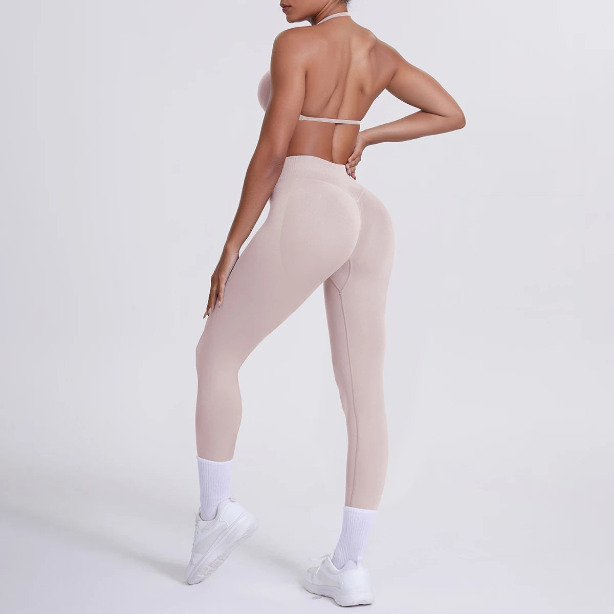 Women 2pcs Patchwork Sport Yoga Suit Training Sleeveless Sport Gym Tops Tummy Control Slimming Booty Leggings Yoga Suit Sports