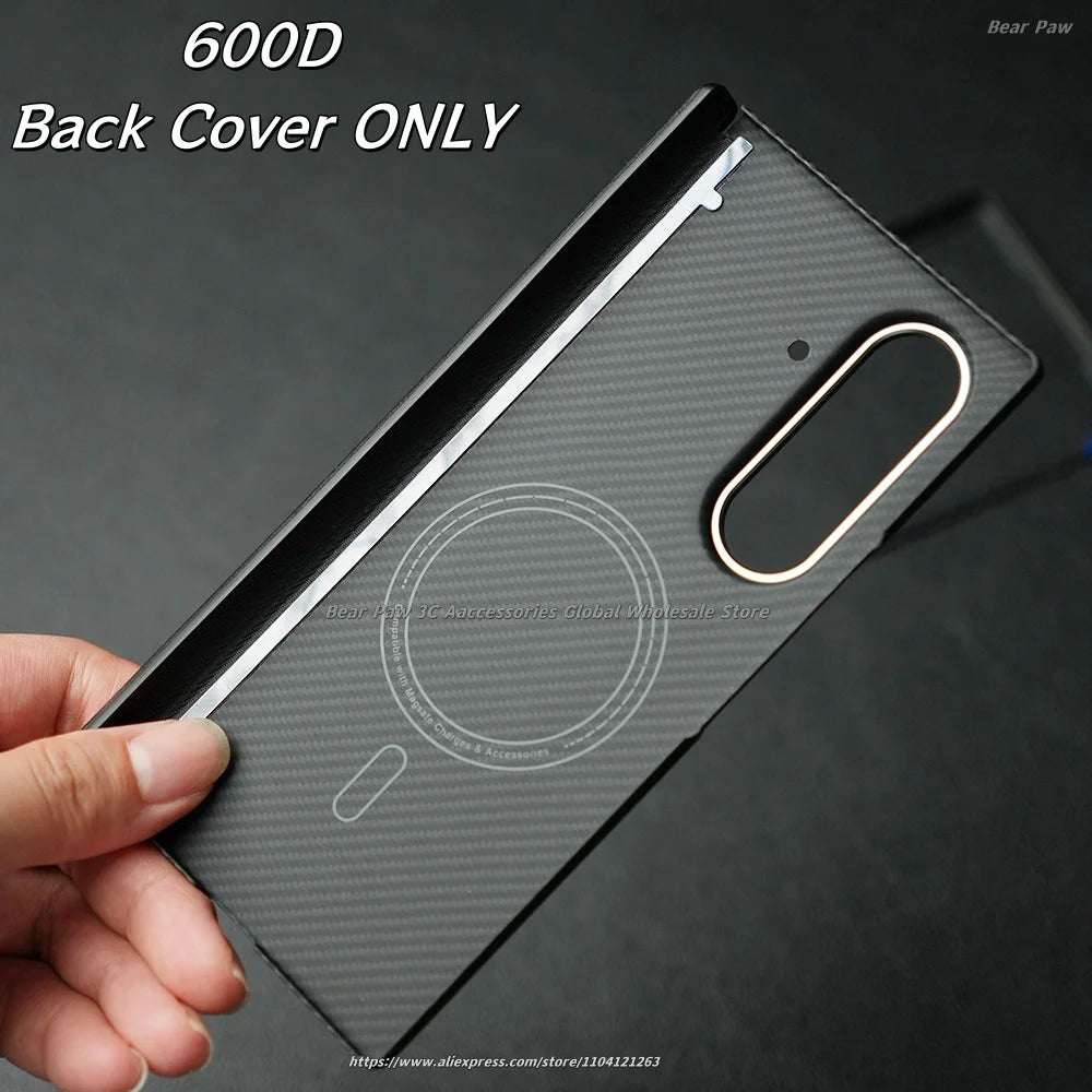 Magnetic for MagSafe Case for Samsung Galaxy Z Fold 7 W26 Aramid Carbon Fiber Cover Ultra-Thin Lightweight Armor for W26 Cover