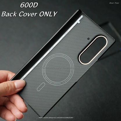 Magnetic for MagSafe Case for Samsung Galaxy Z Fold 7 W26 Aramid Carbon Fiber Cover Ultra-Thin Lightweight Armor for W26 Cover