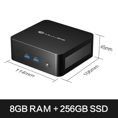 MLLSE  Mini PC M2 Plus Intel Celeron 5205U Processor 8GB RAM 256GB ROM WiFi 5 BT4.2 Windows 11 Pro Desktop Computer