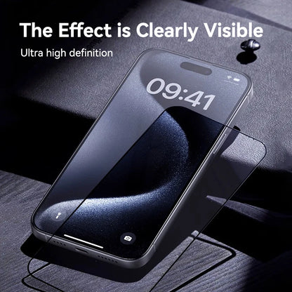 Joyroom 1/2pcs Anti-spy Tempered Glass Private Screen Protector For iPhone 15 14 13 12 11 Pro Max  Private Glass