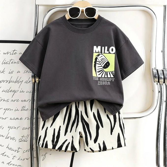 Animal Print Toddler T-Shirt & Shorts Set — product image