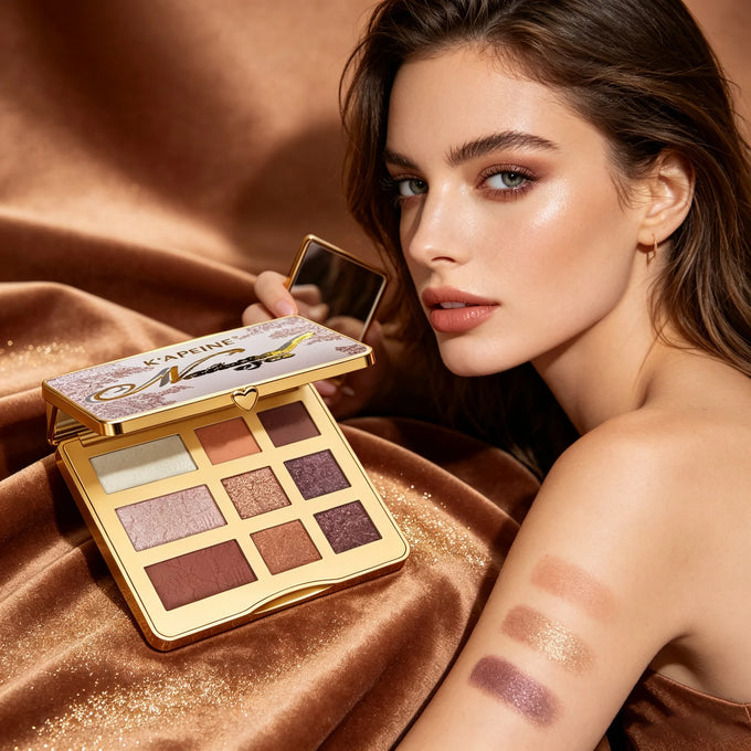 9-Color Warm-Tone Eyeshadow Palette — product image