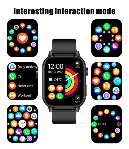 2026 New Multifunctional Smartwatch Women Gift Built-in GPS Bluetooth Call Music Fitness Sports Bracelet Sleep Monitor Watch Lad