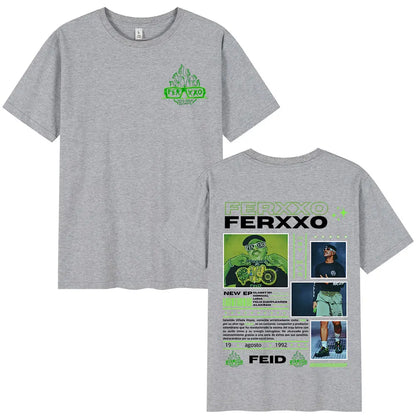 Rapper Feid Ferxxo T-shirt Mens Women Clothing Fashion Hip Hop T-shirts Cotton Casual Comfort Short Sleeve Tee Shirt Streetwear