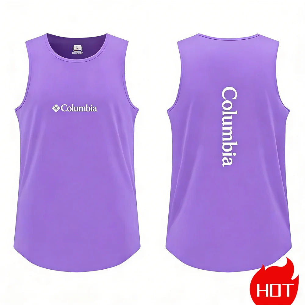 Outdoor sports round neck basketbal jerseys Breathable running vests Summer men's t-shirts and tank tops quick-dry mesh tops man