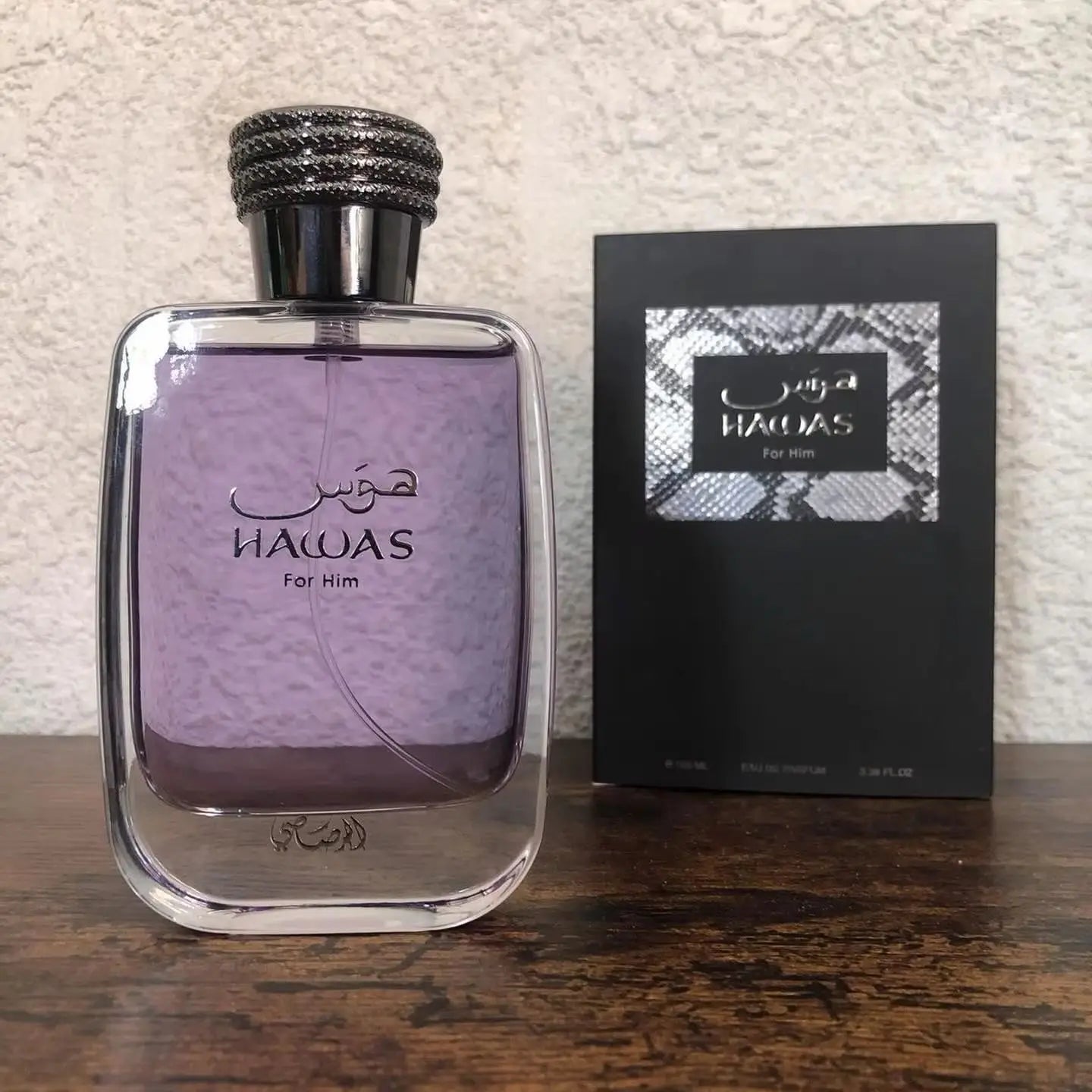 Rasasi Hawas for Men Eau de Parfum Spray, 3.33 Ounce