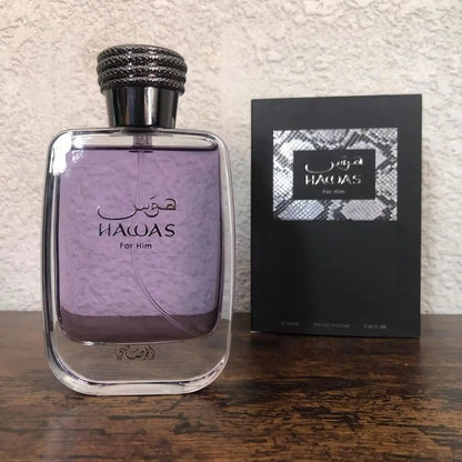 Rasasi Hawas for Men Eau de Parfum Spray, 3.33 Ounce
